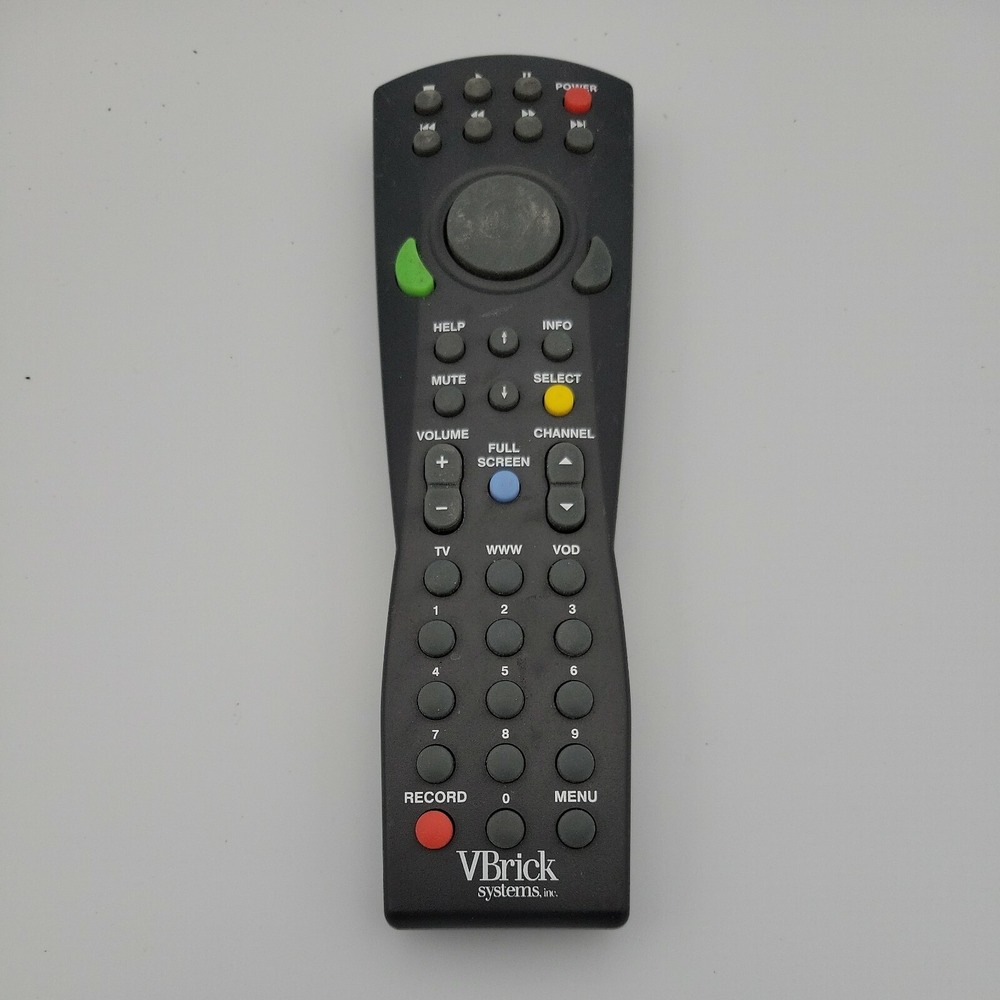 VBrick Systems AZ158F-A1 Remote Control Home Audio Video Black Tested